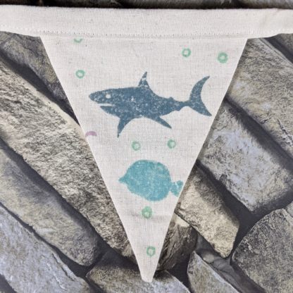 Sea life Bunting with Sharks