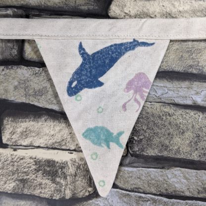 Sea life Bunting with Killer Whale